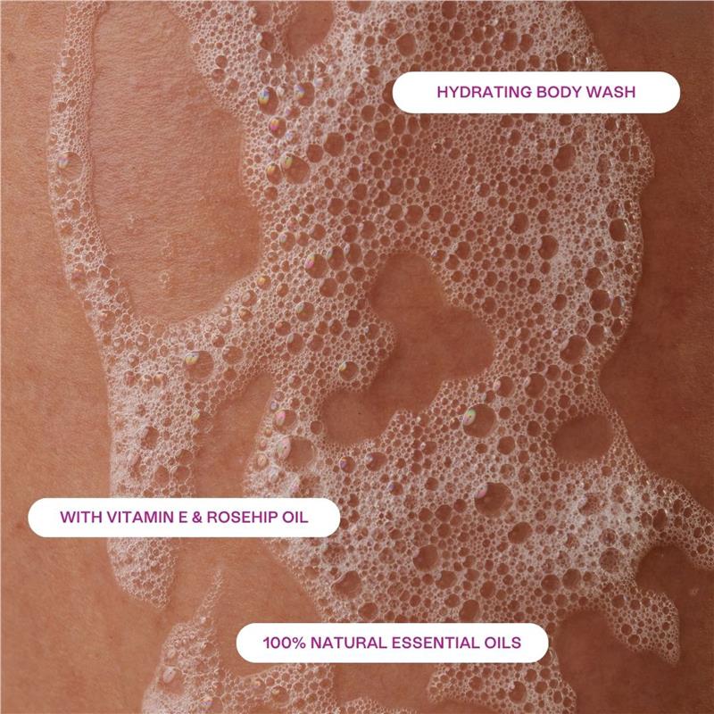 Epzen Calm Cleanse Hydrating Body Wash 750ml with Vitamin E & Rosehip Oil