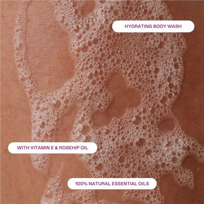 Epzen Calm Cleanse Hydrating Body Wash 750ml with Vitamin E & Rosehip Oil