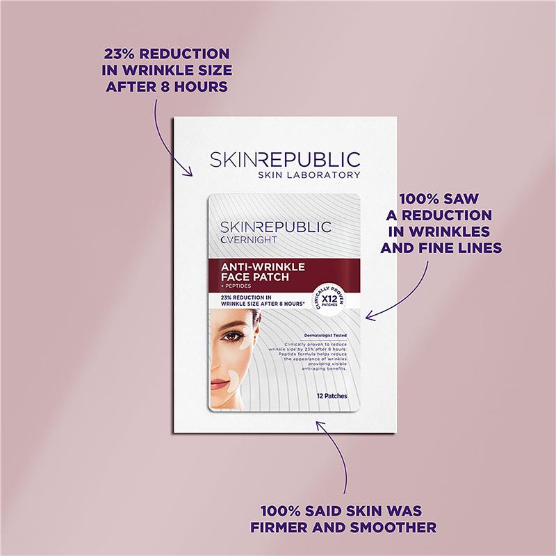Skin Republic Overnight Anti-Wrinkle Patches - 12 Pack