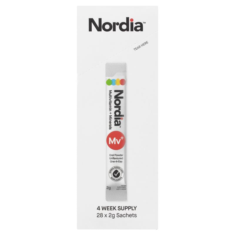 Nordia Multivitamin & Mineral Powder, 28 Unflavoured Sachets