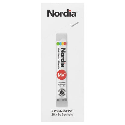 Nordia Multivitamin & Mineral Powder, 28 Unflavoured Sachets