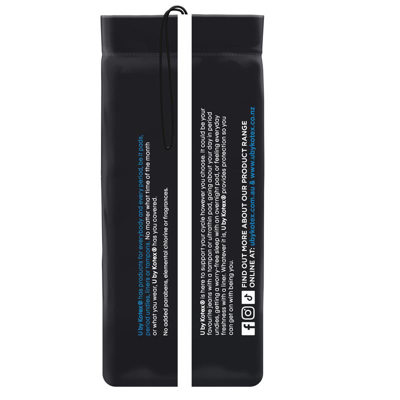 U by Kotex Overnight Ultrathin Regular Pads with Wings, 10 Pads