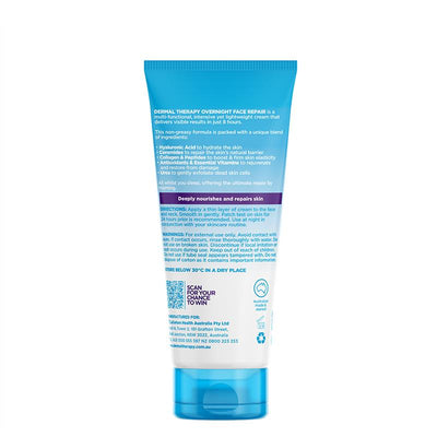 Dermal Therapy Overnight Face Repair 40g - Intensive Hydration for Dry Skin