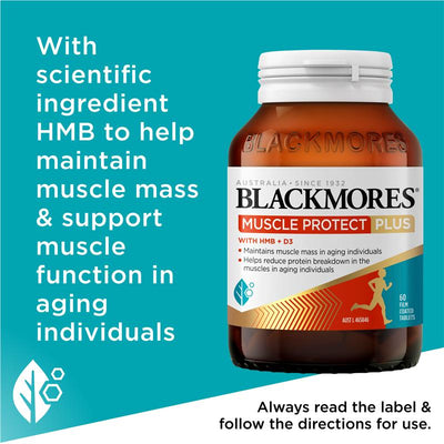 Blackmores Muscle Protect Plus 60 Tablets - Maintain Muscle Mass