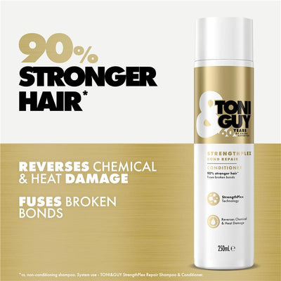 Toni & Guy Strengthplex Conditioner 250ml - Nourish and Fortify