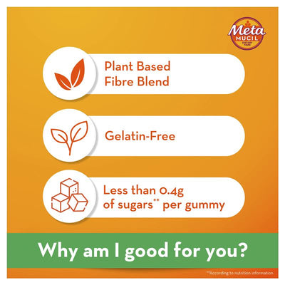 Metamucil Fibre Gummies 120 Pack - High Fiber for Digestive Wellness