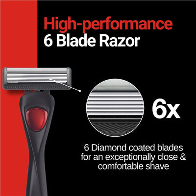 Schick Hydro 6 Refill - 4 Pack High-Performance Blades