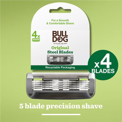 Bulldog Original Steel Blades - 4 Pack