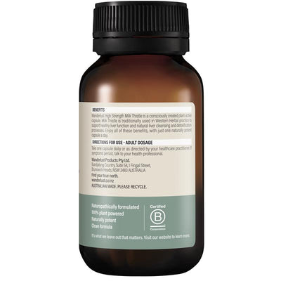 Wanderlust High Strength Milk Thistle - 100 Capsules