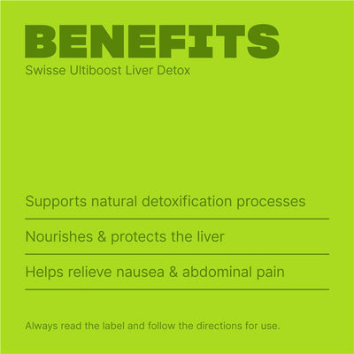 Swisse Ultiboost Liver Detox Tablets with Milk Thistle & Turmeric, 120