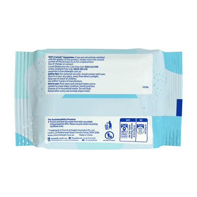 Curash Baby Travel Water Wipes 5 x 20 Pack - Gentle & Safe