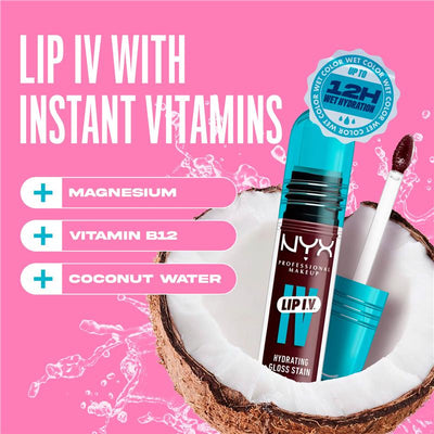 NYX Lip IV Hydrating Gloss Serum Mauve N Moist