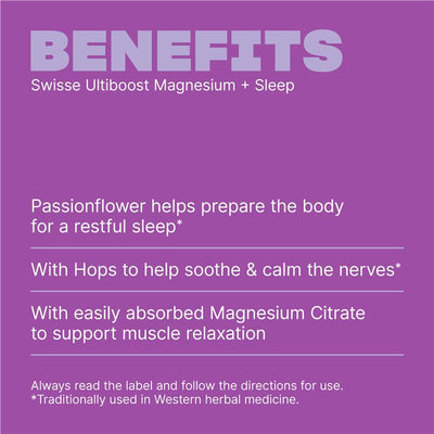 Swisse Ultiboost Magnesium + Sleep 60 Tablets for Relaxation