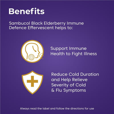 Sambucol HS Immune Defence Effervescent Tablets - 15 Tablets