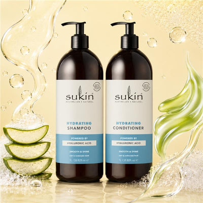 Sukin Hydrating Shampoo 1 Litre - Gentle Cleansing for Healthy Hair