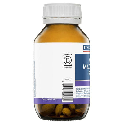 Ethical Nutrients Mega Magnesium Relax 60 Tablets - Natural Stress Relief