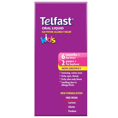 Telfast Kids Oral Liquid 150ml - Fast Relief for Allergies