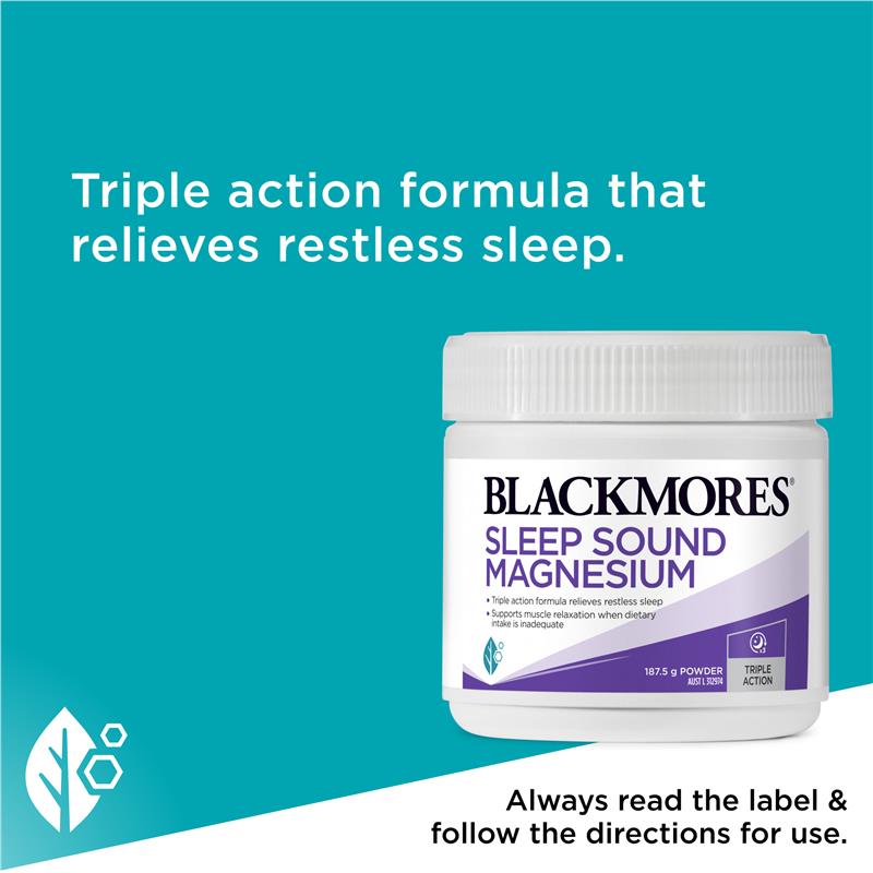 Blackmores Sleep Sound Magnesium Powder 187.5g - Restful Sleep Support