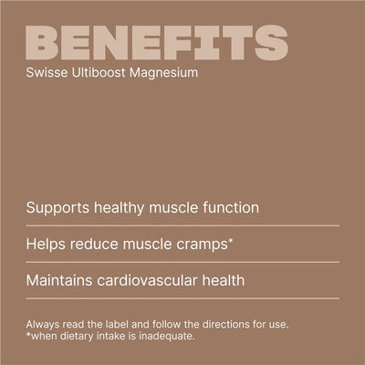 Swisse Ultiboost Magnesium 120 Vegan Tablets – Muscle & Energy Support