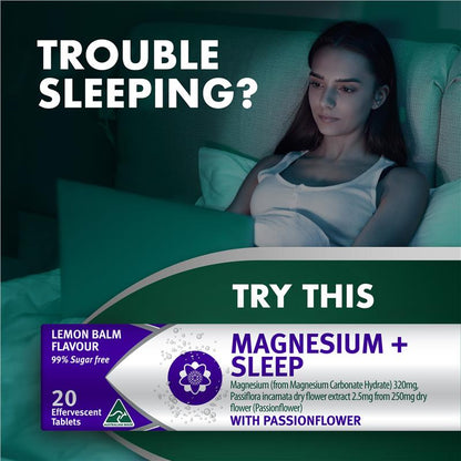 Nature's Own Magnesium + Passionflower Sleep Effervescent Tablets - 20