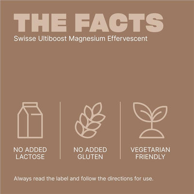 Swisse Ultiboost Magnesium 300mg Vegan Effervescent Tablets - 60