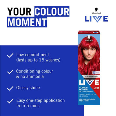 Schwarzkopf LIVE Colour Pillar Box Red - Semi Permanent 75ml