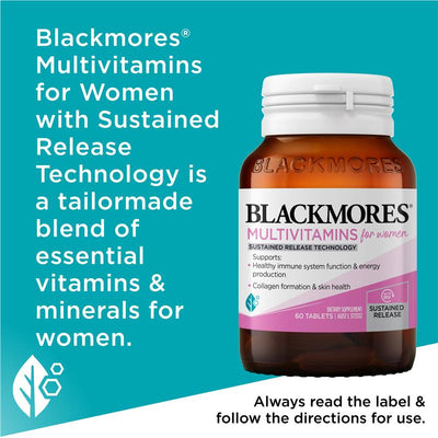 Blackmores Multivitamin for Women - Sustained Release 60 Tablets