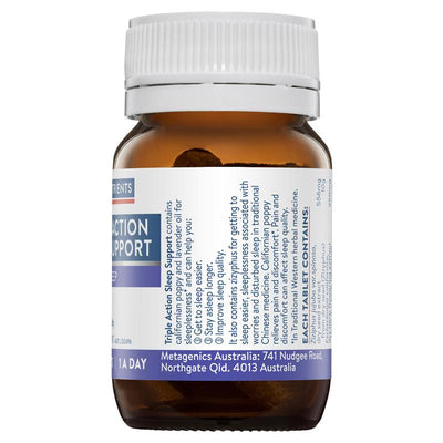 Ethical Nutrients Triple Action Sleep Support - 30 Tablets for Restful Nights