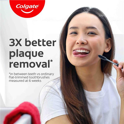Colgate SlimSoft Charcoal Toothbrush - Soft with Charcoal Infused Bristles