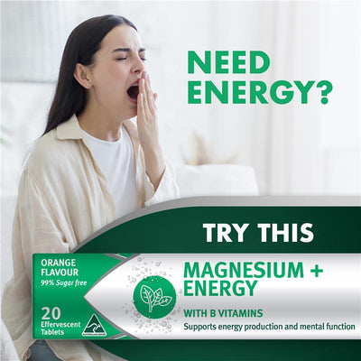 Nature's Own Magnesium + Energy Effervescent - 20 Tablets