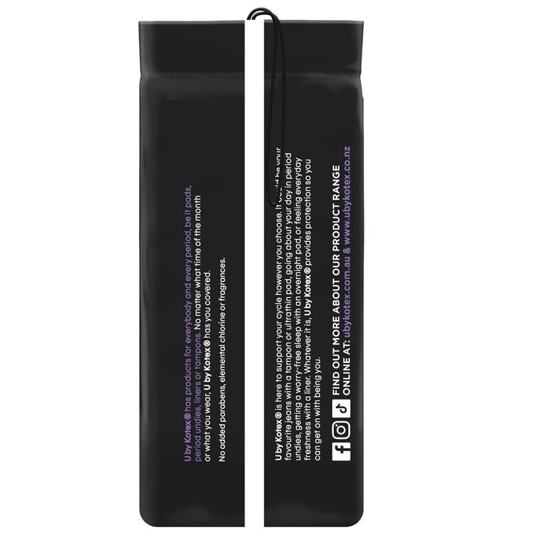 U by Kotex Overnight Long Maxi Pads with Secure Wings, 8-Pads