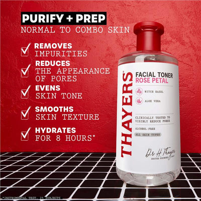 Thayers Rose Petal Alcohol-Free Toner with Witch Hazel & Aloe Vera - 355ml