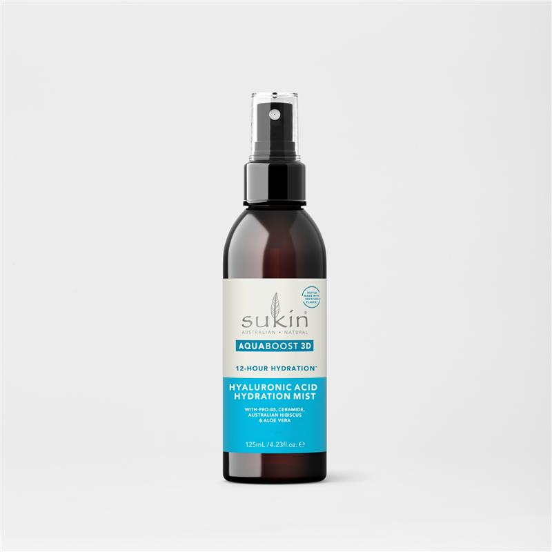Sukin Aquaboost 3D Hyaluronic Acid Hydration Mist 125ml - Ultimate Skin Hydrator