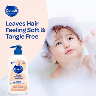 Curash Gentle Shampoo & Conditioner 400ml - Tear-Free & Hypoallergenic