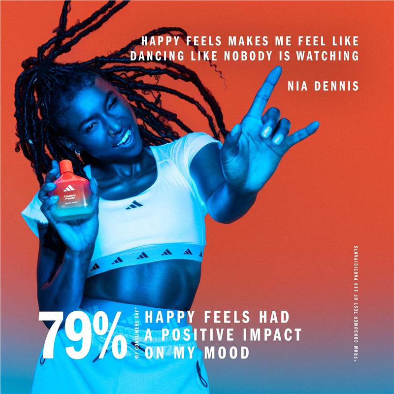 Adidas Vibes Happy Feels for Her Eau de Parfum 100ml - Embrace Joy