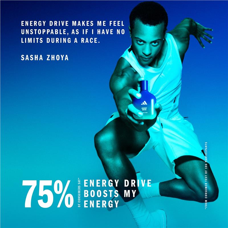 Adidas Vibes Energy Drive for Him Eau de Parfum 100ml - Ignite Your Senses