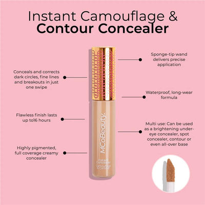MCoBeauty Instant Concealer Camouflage & Contour Light NEW