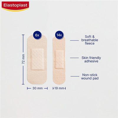 Elastoplast Sensitive Skin Tone Plasters - 20 Light for Sensitive Skin