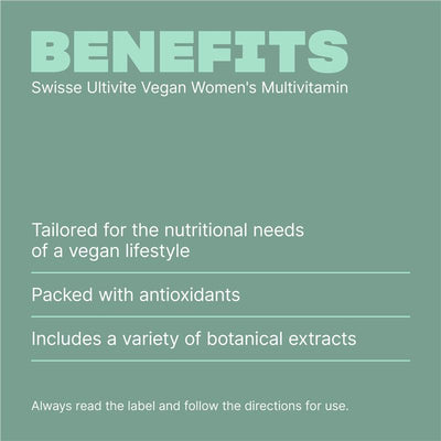 Swisse Ultivite Vegan Women's Multivitamin 60 Tablets