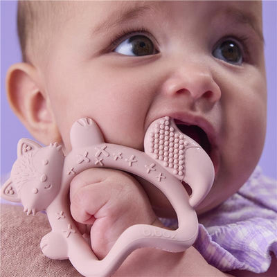 B.Box Wrist Teether Blush - Chic Teething Relief