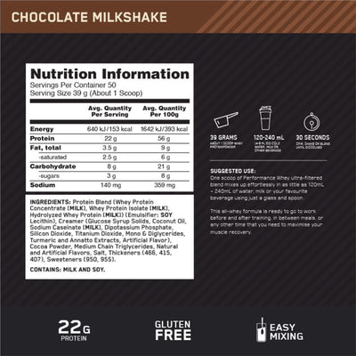 Optimum Nutrition Performance Whey Chocolate (1.95kg)
