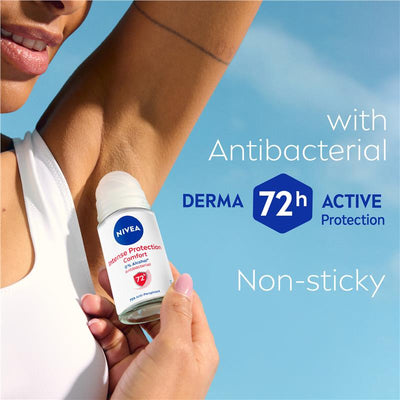NIVEA Intense Protection Anti-Perspirant Roll-On Deodorant 72H, 50ml