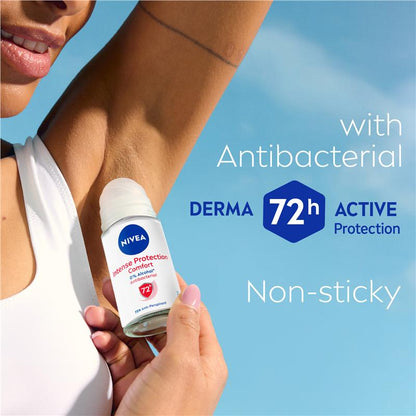 NIVEA Intense Protection Anti-Perspirant Roll-On Deodorant 72H, 50ml