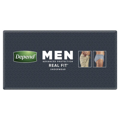 Depend Men Real Fit Underwear Large 8 Pack - Maximum Absorbency for Men-Auzzi Store