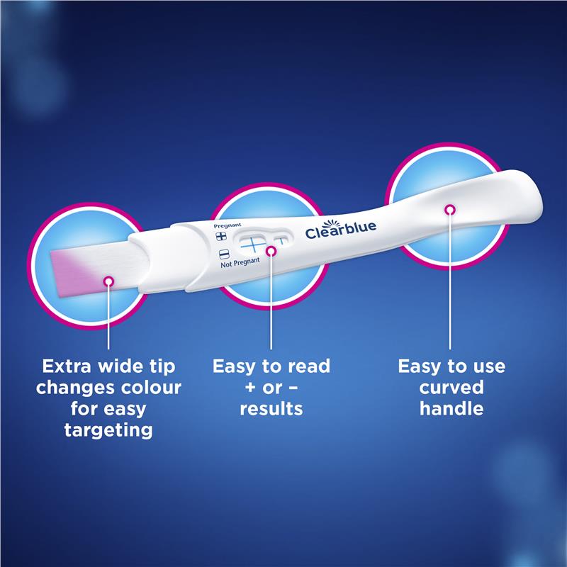 Clearblue Rapid Detection Pregnancy Test, 1 Test, 1-Minute Results, 99% Accurate