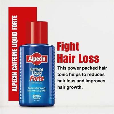 Alpecin Caffeine Liquid Forte 200ml - Natural Hair Growth Booster