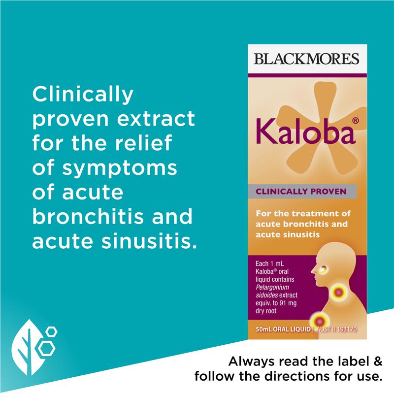 Blackmores Kaloba 50ml - Natural Relief for Bronchitis & Sinusitis-Auzzi Store
