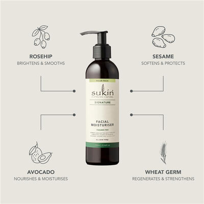 Sukin Signature Facial Moisturiser Pump - 250ml