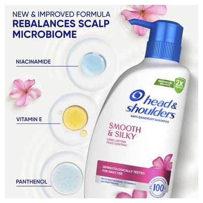 Head & Shoulders Smooth & Silky Shampoo 660ml - For Luxuriously Smooth Hair