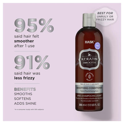 Hask Keratin Protein Smoothing Conditioner 1L - Strengthen & Smooth